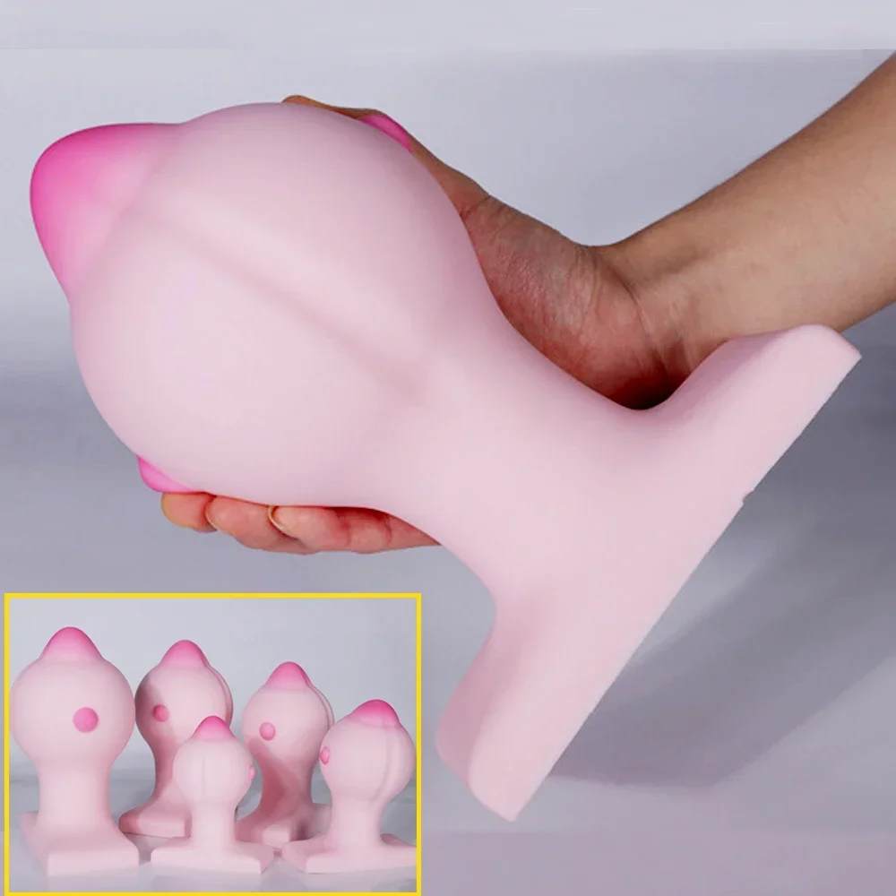 Silicone Anal Plug Big Butt Gode Dildo Dilator Buttplug Prostate Massager Masturbator Sex Shop Toys Gay Adult