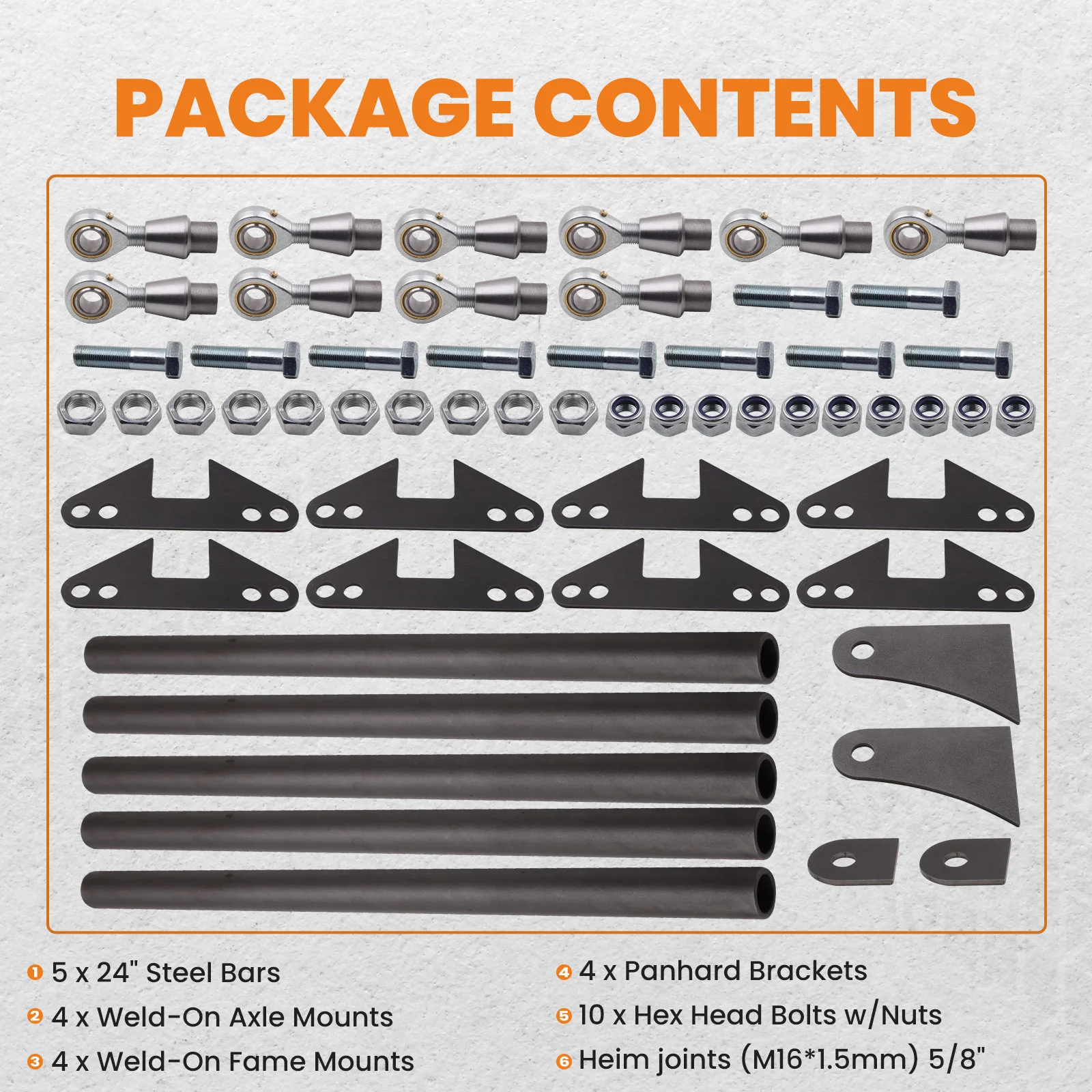 Параллельный комплект подвески с 4 звеньями горячий стержень крысиный грузовик 5