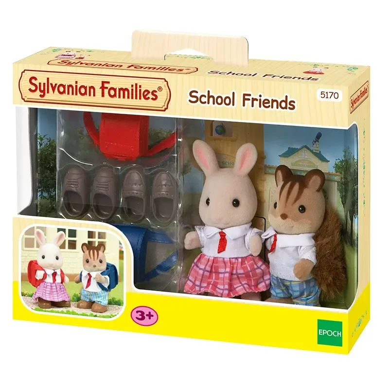 

Sylvanian Families Dollhouse Furry Figures School Friends Set Animal Toys Dolls Girl Gift New in Box 5170