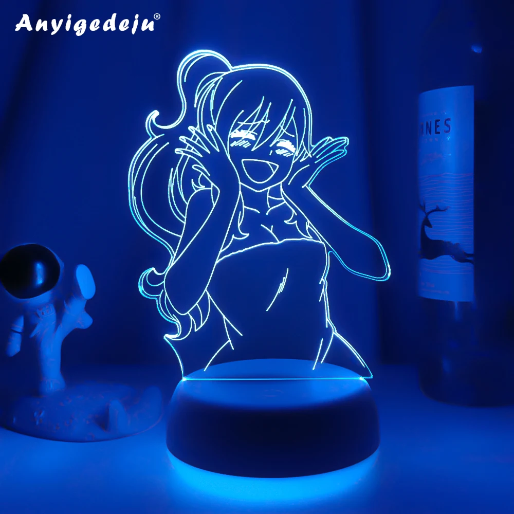 

Anime 3d Light Fairy Tail Juvia Lockser Figure for Bedroom Decor Night Light Room Decor Gift Manga Led Lamp Fairy Tail