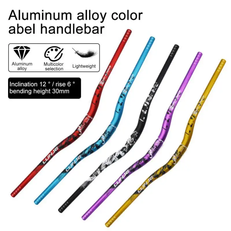 

LUNJE MTB Bicycle Handlebar 31.8x720mm 780mm Downhill Bike Aluminum Alloy Handlebars For Mountain Off-road Bike Accessories