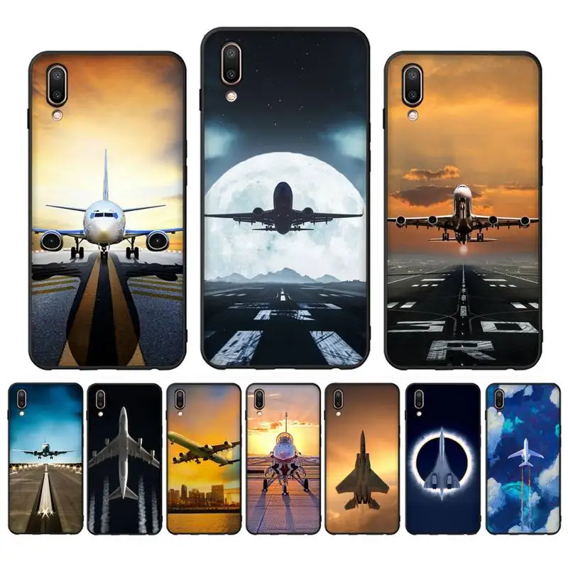 

Aircraft Airplane Phone Case for Vivo Y91C Y11 17 19 17 67 81 Oppo A9 2020 Realme c3