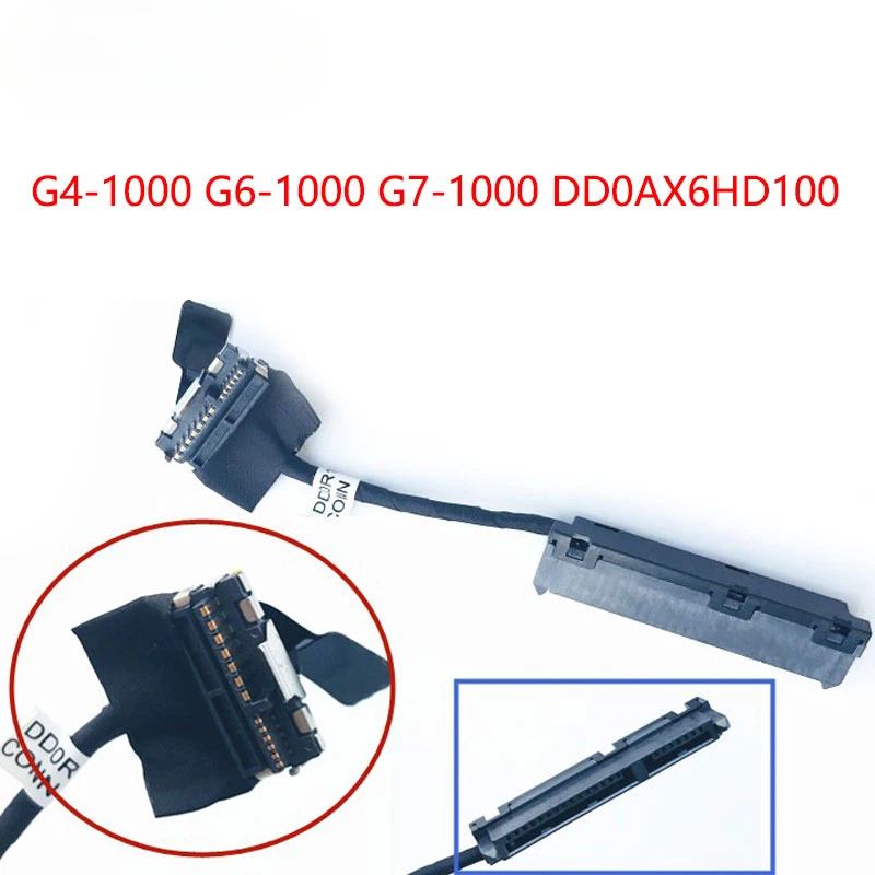 Кабель SATA для жесткого диска ноутбука разъем HP G4-1000 G42 G56 G72 CQ42 CQ43 CQ56 CQ62 DD0AX6HD100