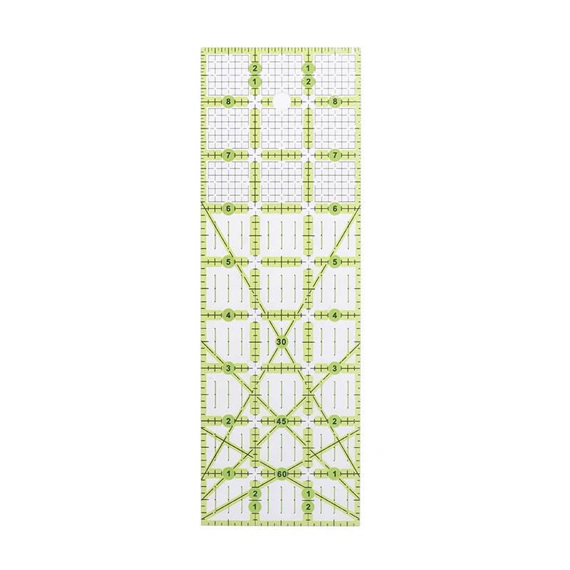

Acrylic Patchwork Ruler Handmade Sewing Gadgets Household Craft Measuring Ruler