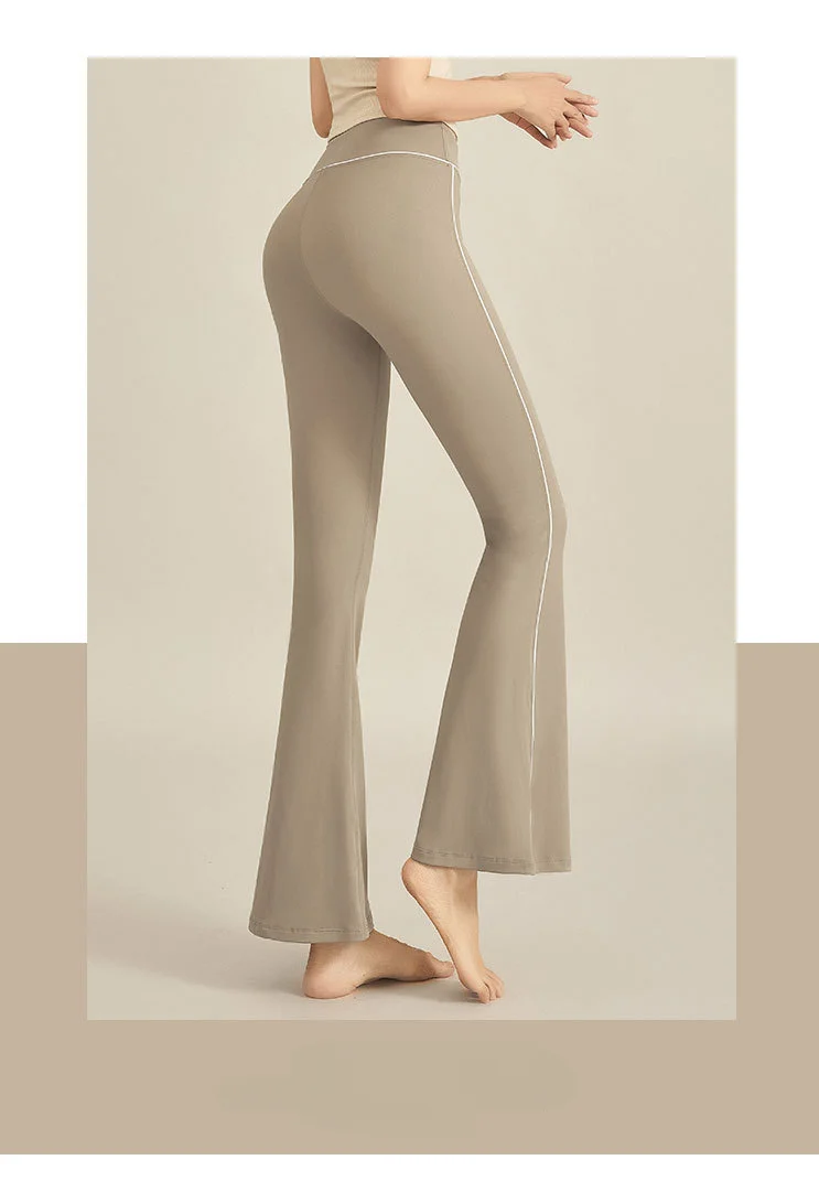 Women's Yoga Trousers Casual Pants High Waist Figure Flattering Hip-Lifting Slightly Pull Exercise Workout Pants Tight trousers