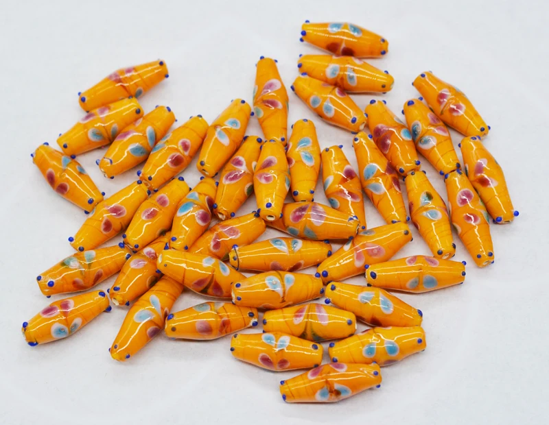 

40 шт. 10x25 мм античный! Итальянское муранское стекло beads