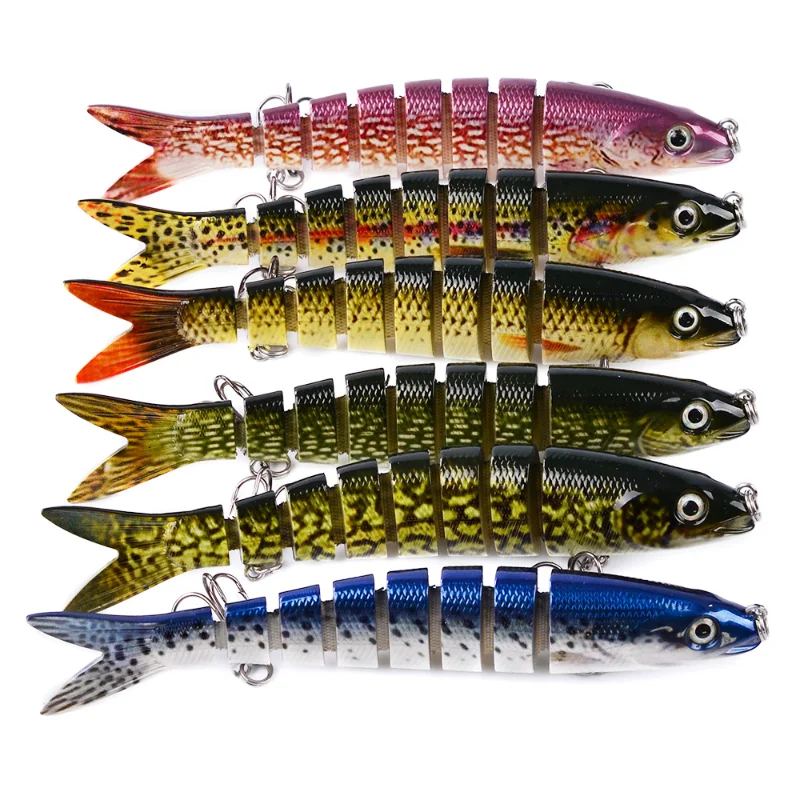 

1328MM 19G Sinking 8 Segements Multi Jointed Swimbait Minnow Fishing Lures For Mandarin Fish Pike Bass In Sea Lakes River Pond