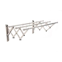 balcony outdoor household metal drying hanger wall mounted telescopic towel hanger and clothes rack