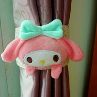 hello kitty cartoon home decor my melody simple washed handmade curtain strap tie velcro curtain storage tie rope