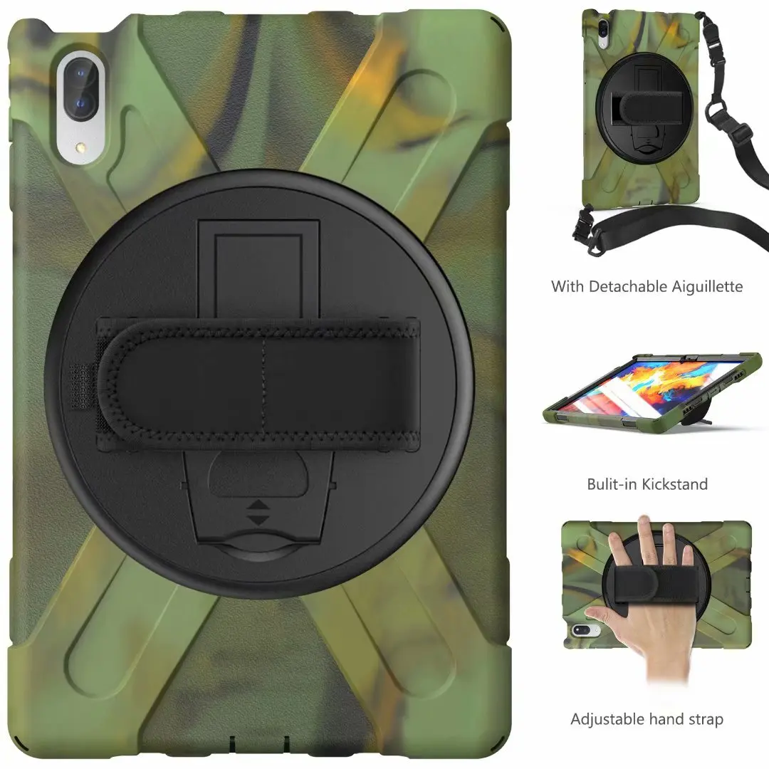 

Case For Lenovo Tab P11 Pro TB-J706F And P11 TB-J606F Rotating Bracket For Lenovo Tab P11 P11 Pro Tablet+Shoulder strap+pen