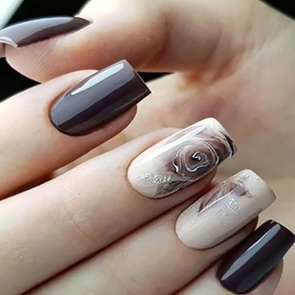 

Искусственные ногти французские накладные ногти носимый Маникюр накладные ногти модные ногти для женщин девушек