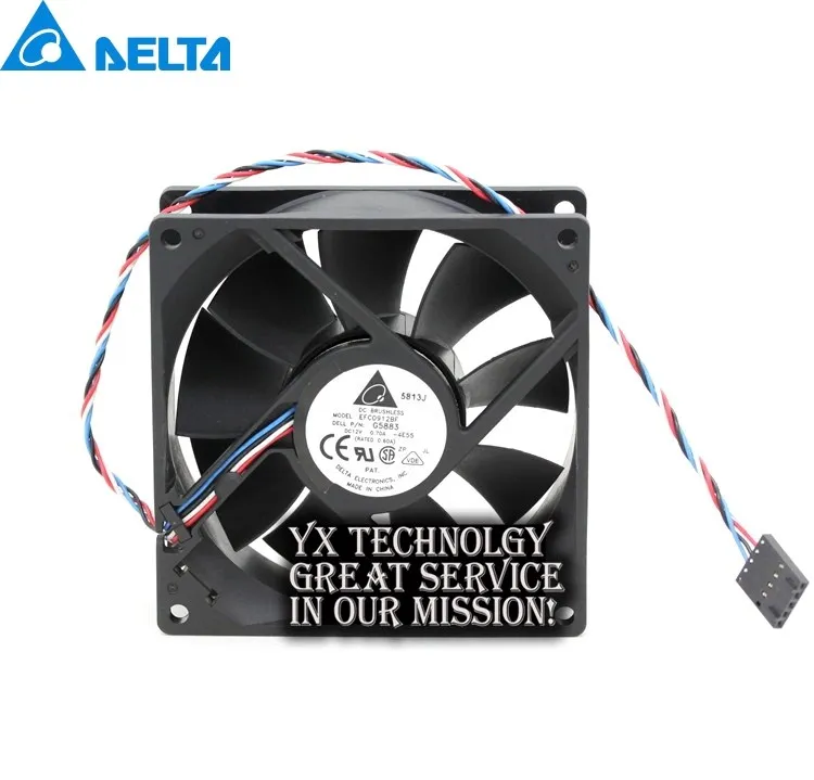 Двухшариковый подшипник для Delta New EFC0912BF 9032, 9 см, 90 мм, 0,7a, 12 В, поддержка PWM, охлаждающий вентилятор для 90*90*32 мм