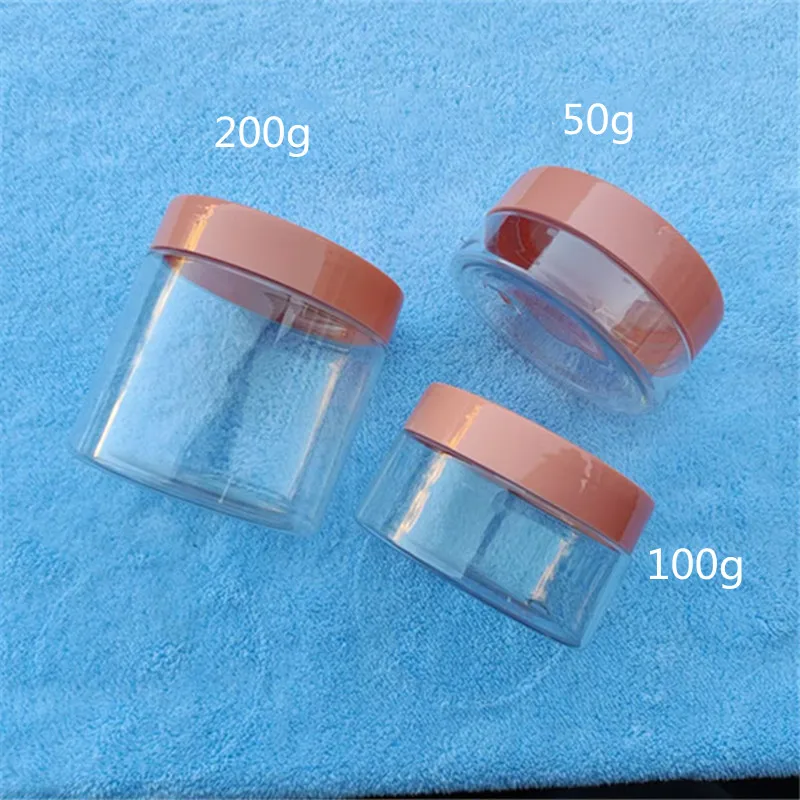 Пластиковая банка с пластиковыми крышками 50 г 80 100 120 150 200