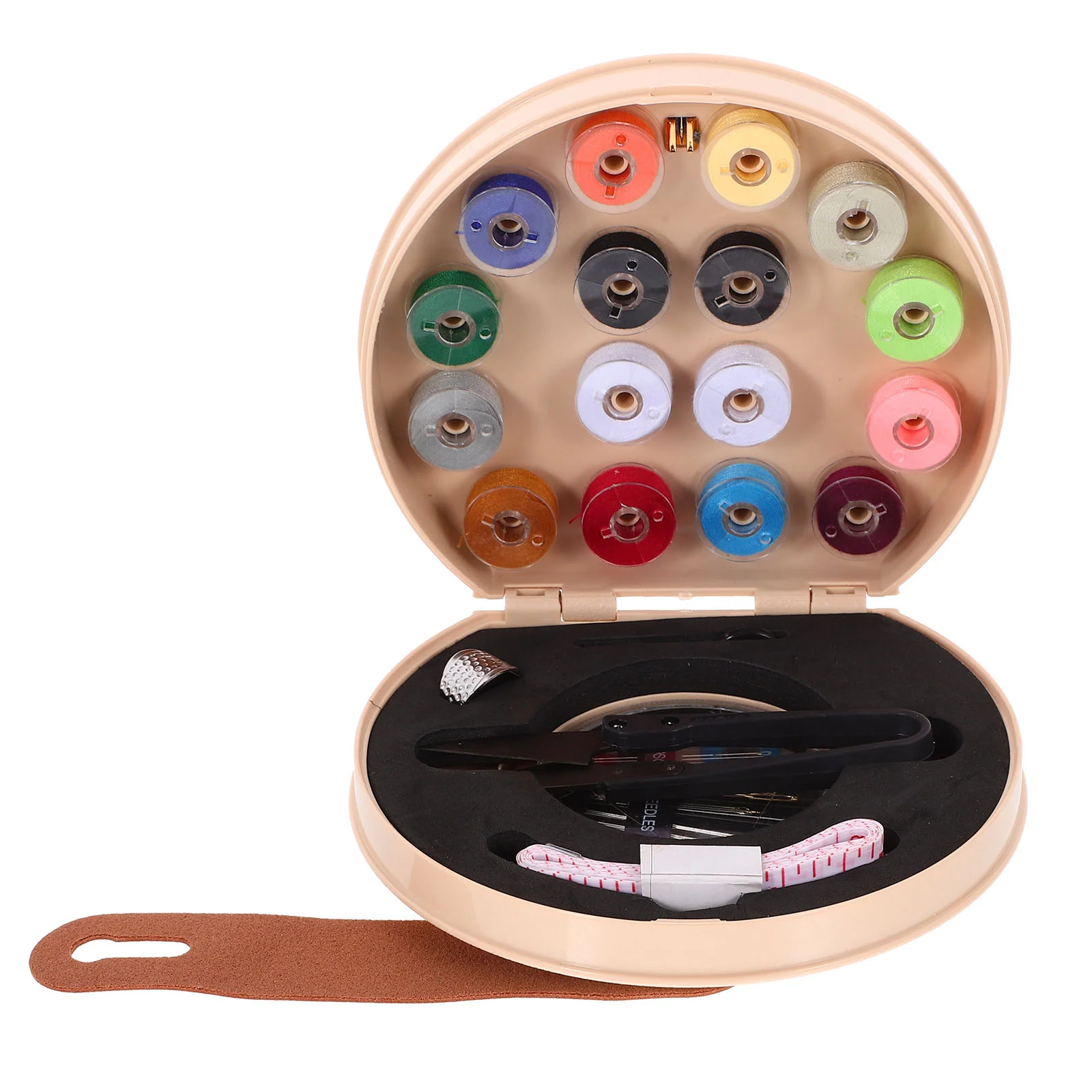 

Sewing Storage Box Beginner Kit Repair Multifunction Purse Mini Essentials Threads Tools Sweing Travel