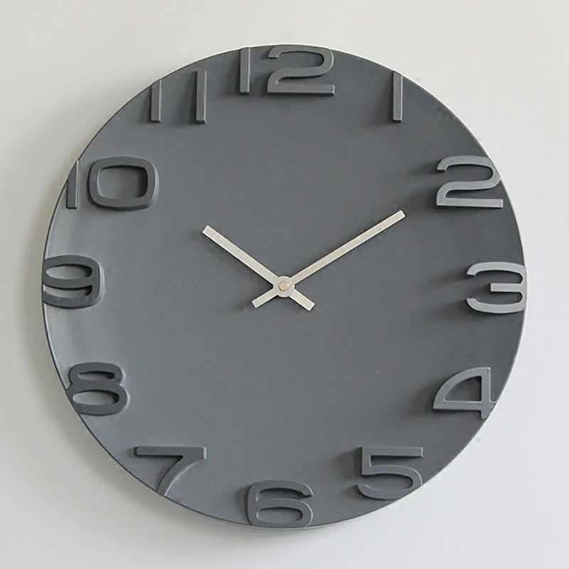 

Minimalist Creative Wall Clock 3d Design Digital Bedroom Office Vintage Clock Luxury Silent Relogio Parede Modern Home Decor