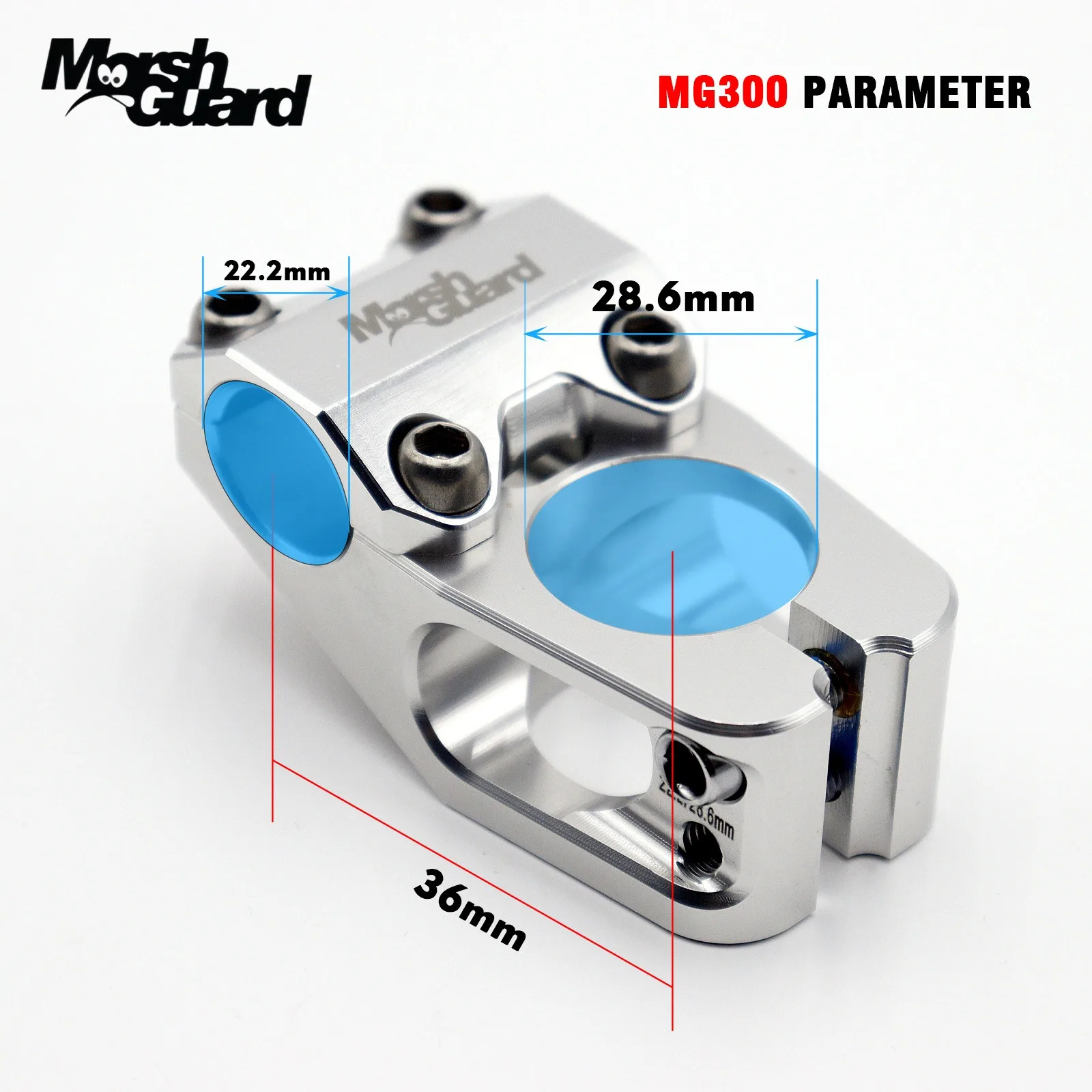 Фото Вынос MORSH GUARD BMX из сплава 22,2/28,6 мм, сверхлегкий высокопрочный стояк 35/50 мм для уличного/фристайл-велосипеда Pro-Level №3
