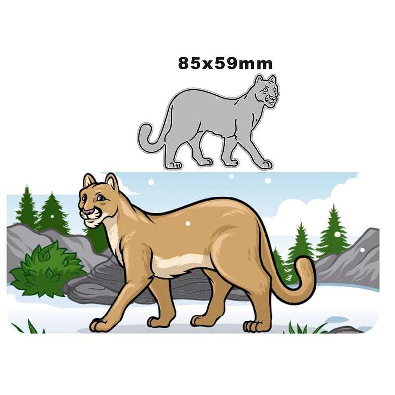 

2022 новые металлические штампы с животными львицы для скрапбукинга бумажных поделок и изготовления карт тиснение Декор без штампов