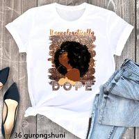 summer gold glitter unapologetically dope afro melanin graphic print tshirt womens clothing black girls magic t shirt femme top