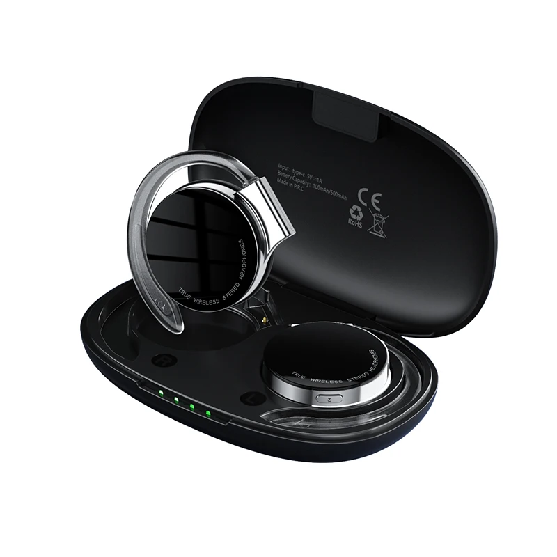 

F2 Tws беспроводные Bluetooth наушники с крючком, спортивные музыкальные игры, гарнитура, стерео наушники, дисплей, наушники, ночные ходовые огни