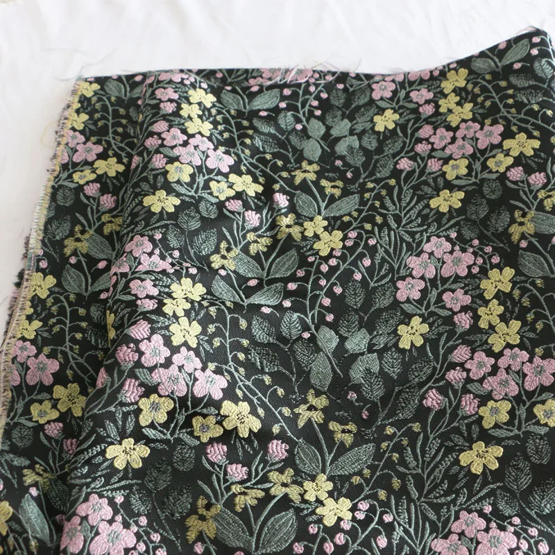 

INS Korean Style Black Pink Flower Flowers, Flowers, Branches, Flowers, Brocade Jacquard Fashion Cloth DIY