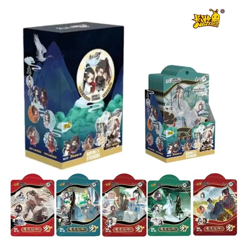 

KAYOU Patriarch of Magic Dao Sticker Cards New Anime Peripherals Wei Wuxian Collection Card Boxes Kids Toys Birthday Gift