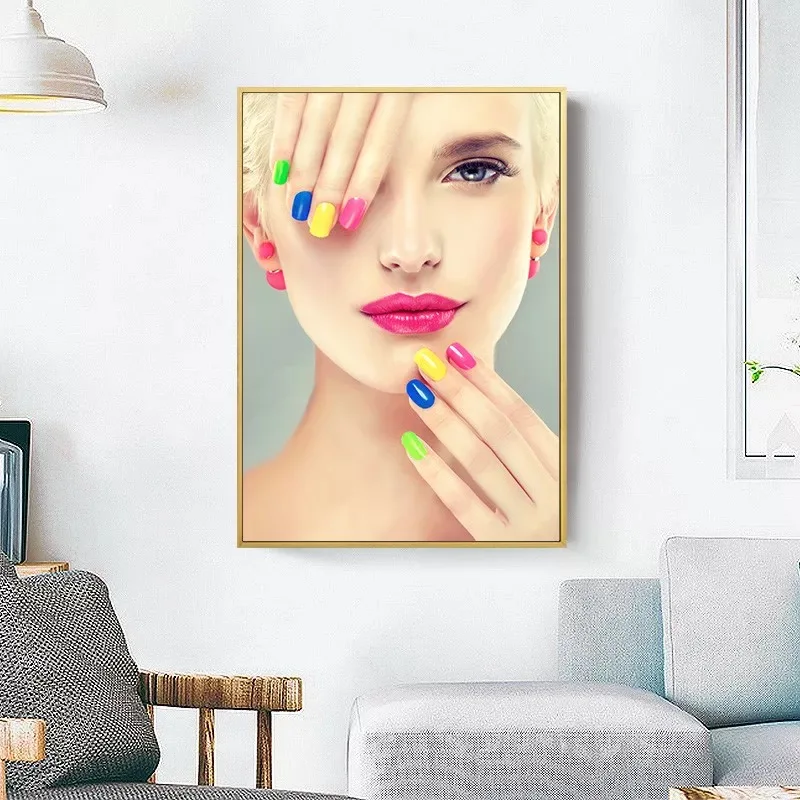 

Fashion Beauty Salon Makeup Gifts Manicure Nail Spa Posters Canvas Wall Art Pictures Home Decor Paintings Room Decorations