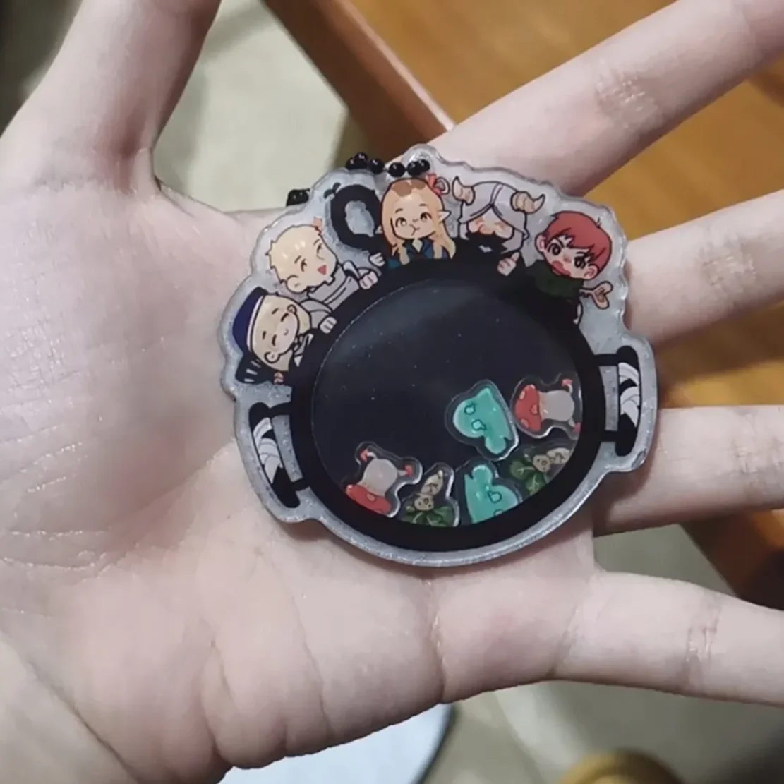 Брелок для косплея в стиле аниме Delicious in Dungeon мультяшная акриловая цепочка