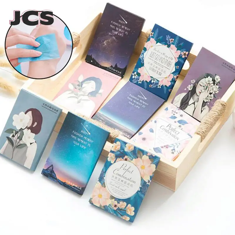 

50 Sheet/Bag Oil Absorbing Paper Tissue Papers Makeup Cleansing Face Paper Face Tool Absorb Blotting Facial Cleanser random