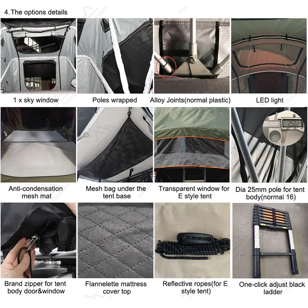 Поо на 1-3 человека полиэстер водонепроницаемый 4x4 внедорожник Путешествия