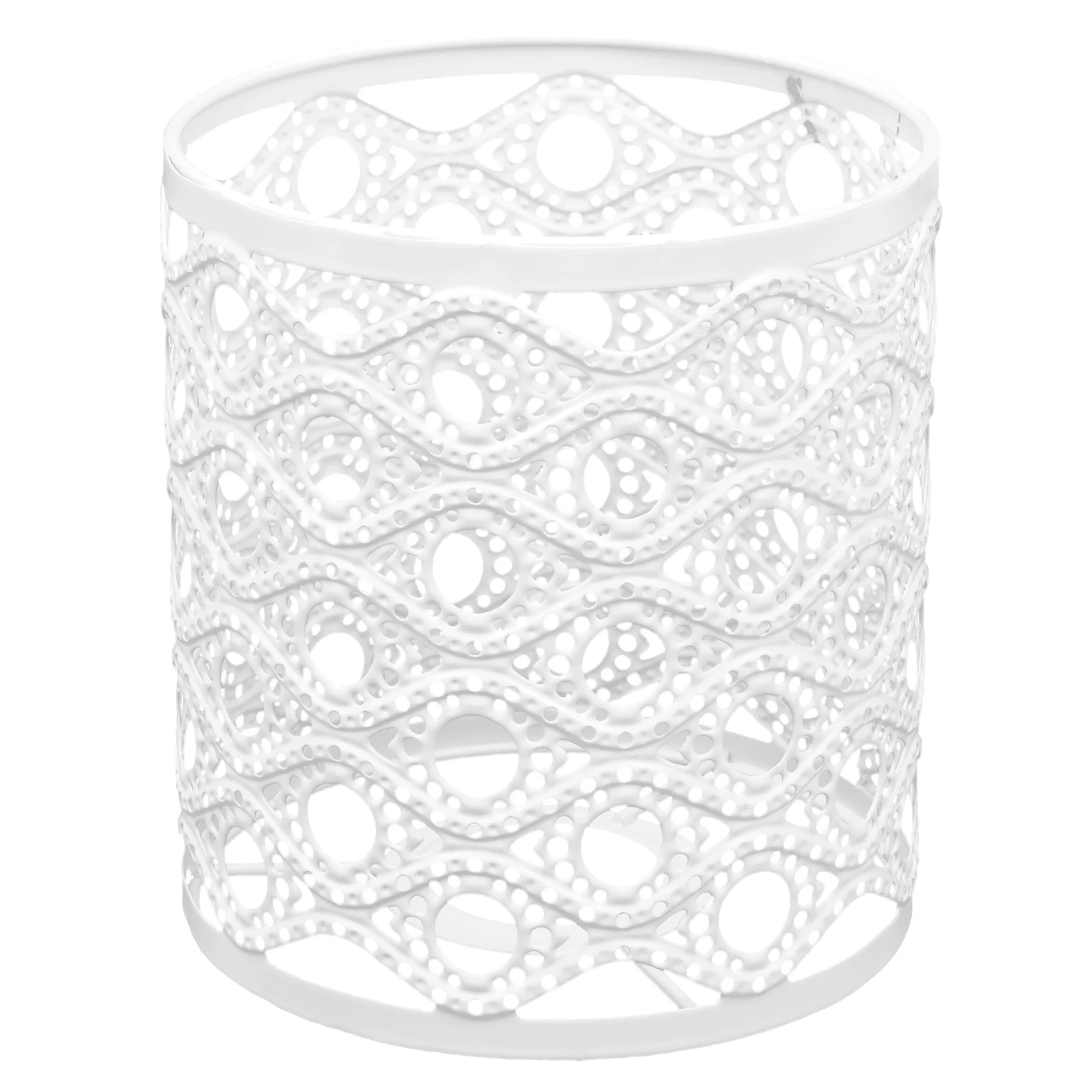 

Lamp Lampshade Shade Iron Cover Wrought Chandeliersshades Mesh Hollow Decorative Fitter Pendant Table Replacementclip Craft