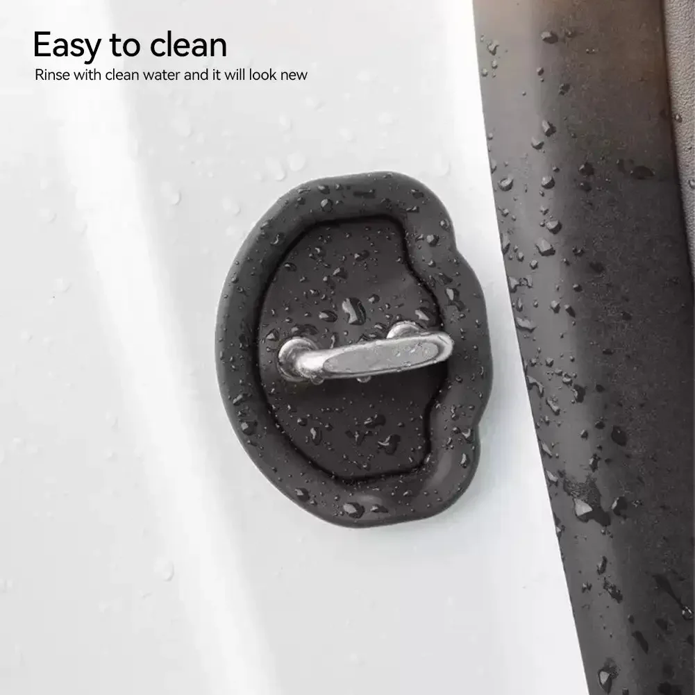 4 шт. силиконовые амортизирующие накладки для дверей автомобиля