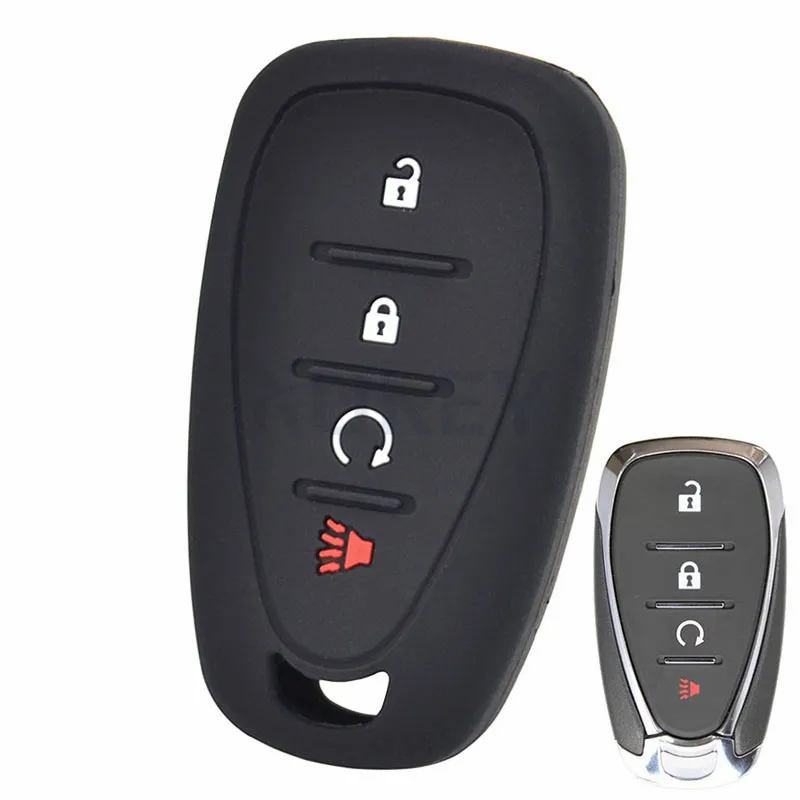 

Для Chevrolet Cruze Malibu Spark Sonic Impala Equinox Volt Trax Traverse Camaro Remote Fob Shell Cover Силиконовый чехол для автомобильного ключа