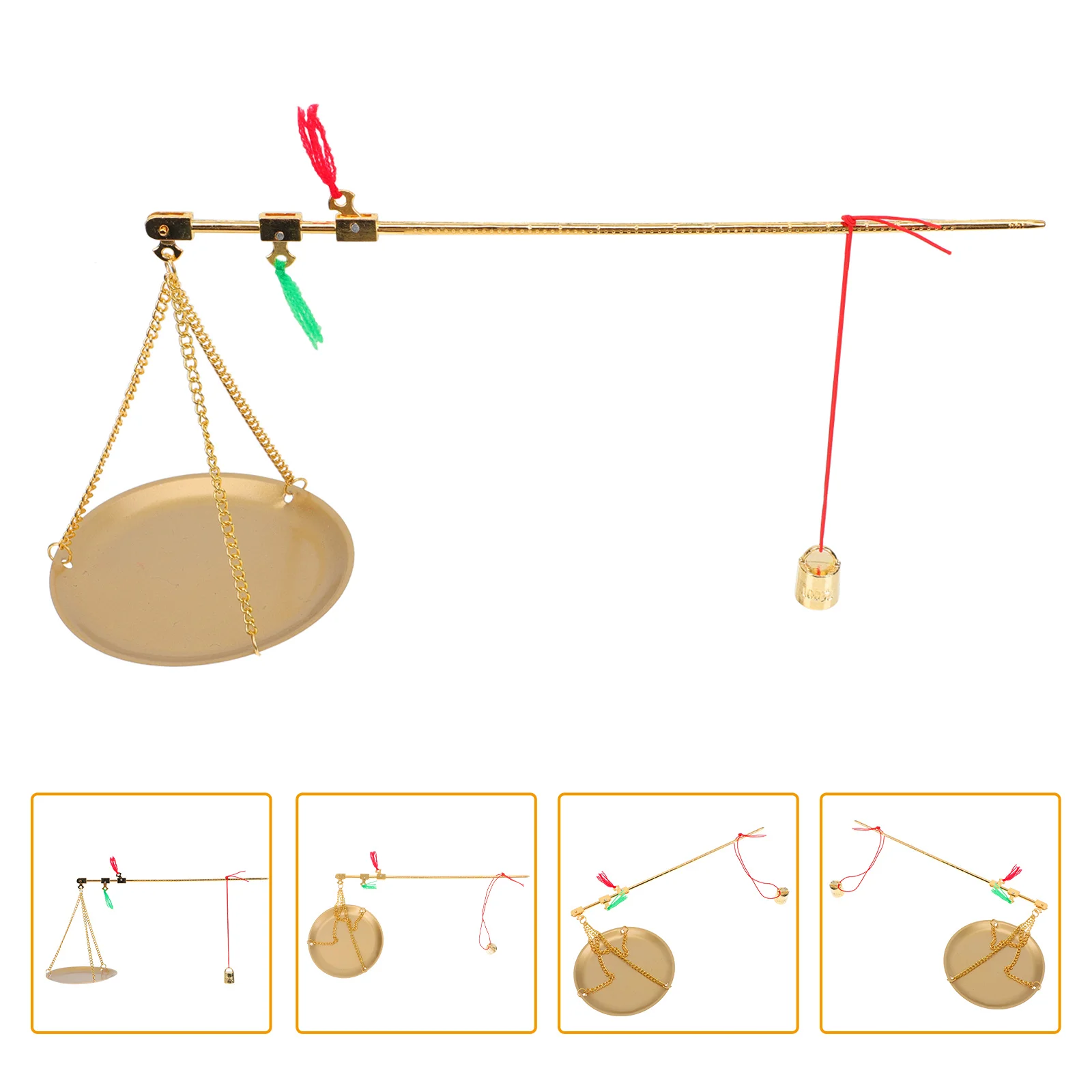 

Multipurpose Tool 100G Kitchen Scale Copper Plate Small Gram Chinese Style 24x9cm Medicine Weighs Golden Travel
