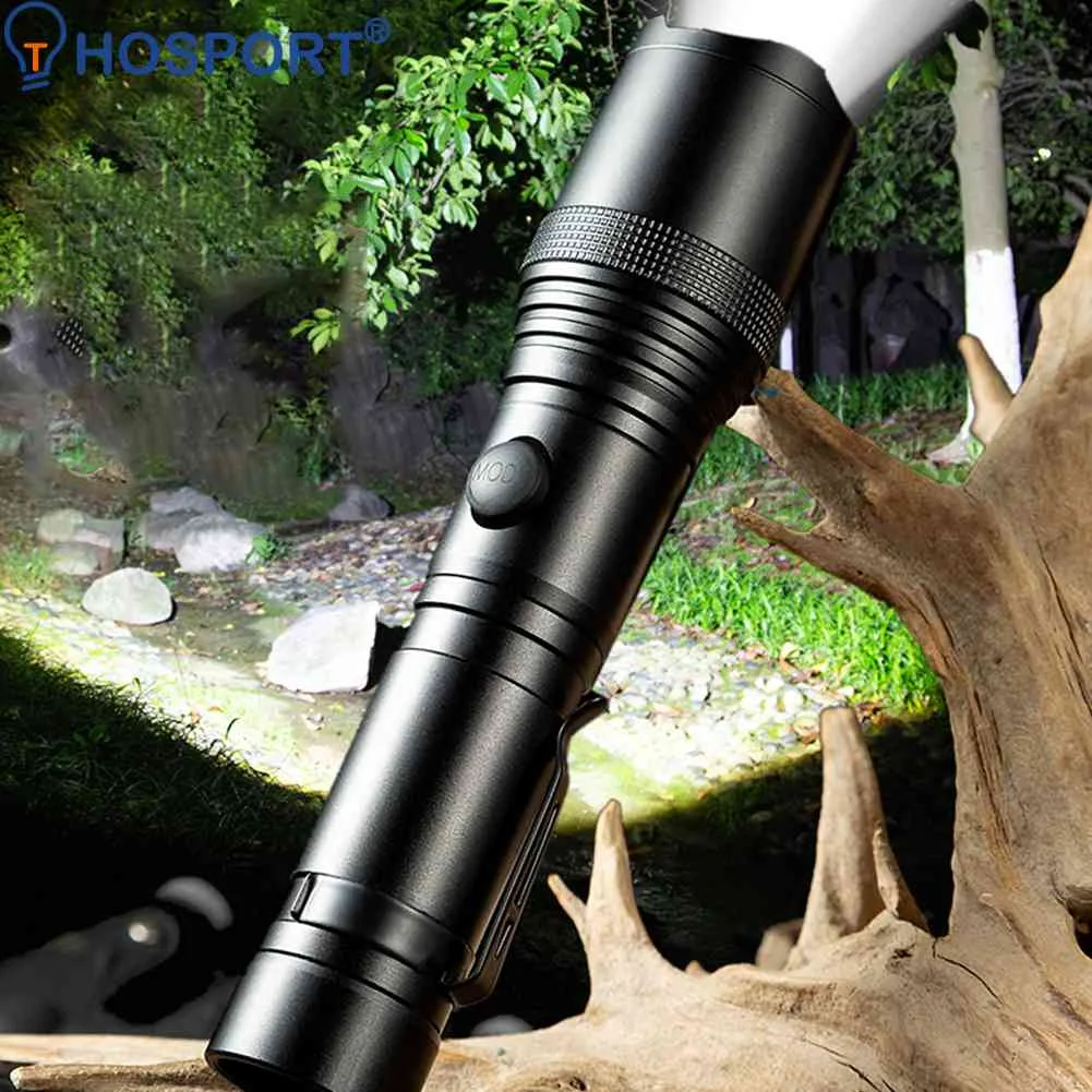 

Телескопическая Водонепроницаемая вспышка с зарядкой от USB для экстренного патрулирования