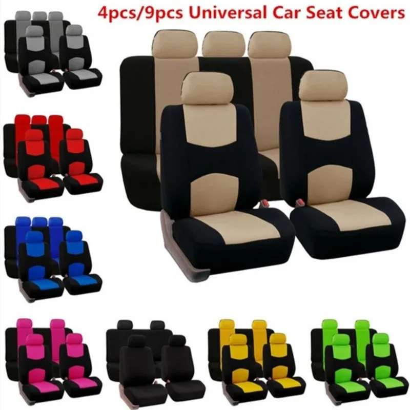 

4/9pc Auto Chair Seat Cushion For Chevrolet Evanda Blazer Cruze Captiva Corvette Aveo Impala Camaro Malibu Tahoe Car Seat Cover