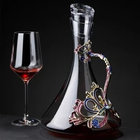 creative household luxury high grade crystal glass wine foreign wine jug red wine decanter european enamel wine decanter