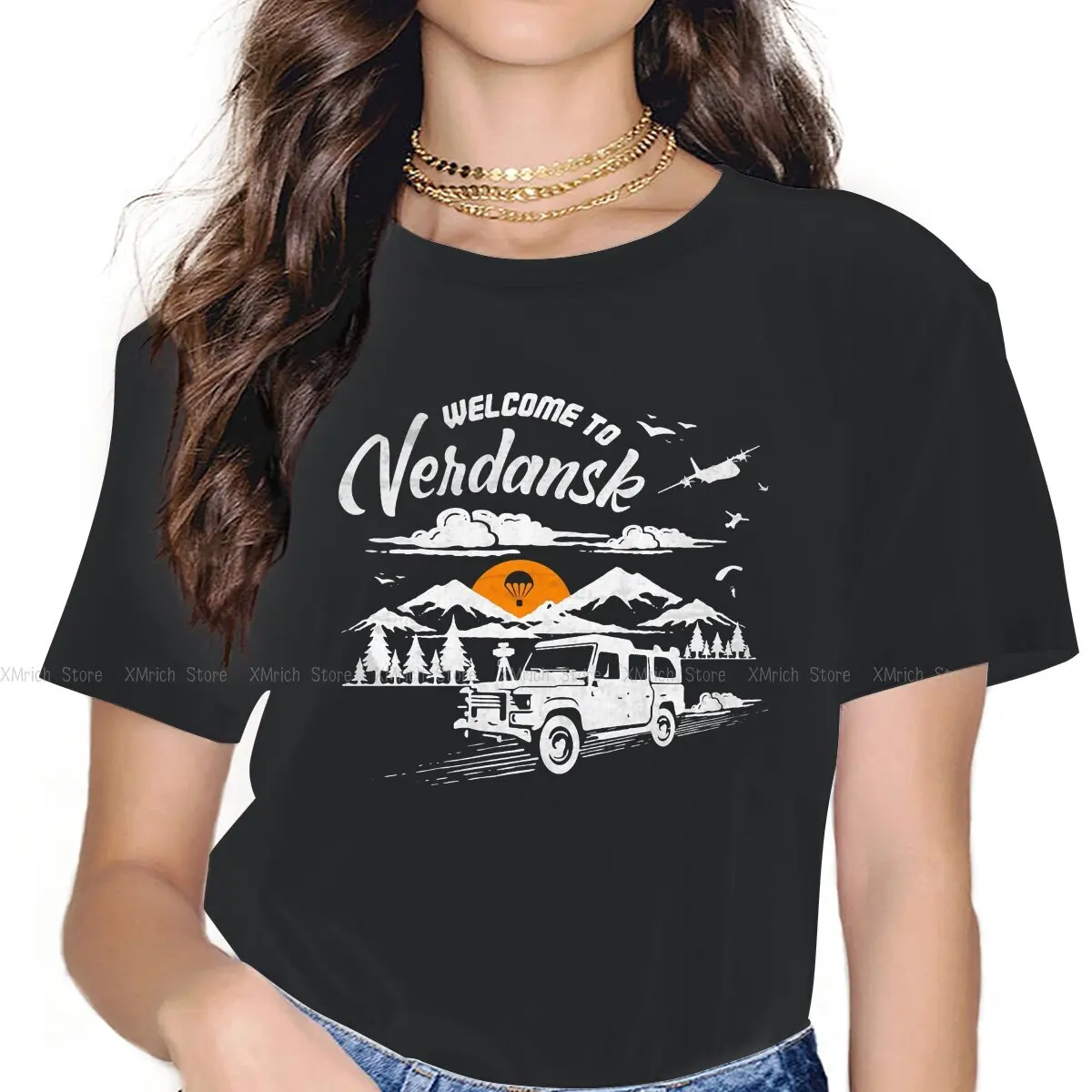 

Awesome Welcome To Verdansk T-Shirt for Women Crew Neck Cotton T Shirts COD Warzone Game Short Sleeve Tee Shirt New Arrival