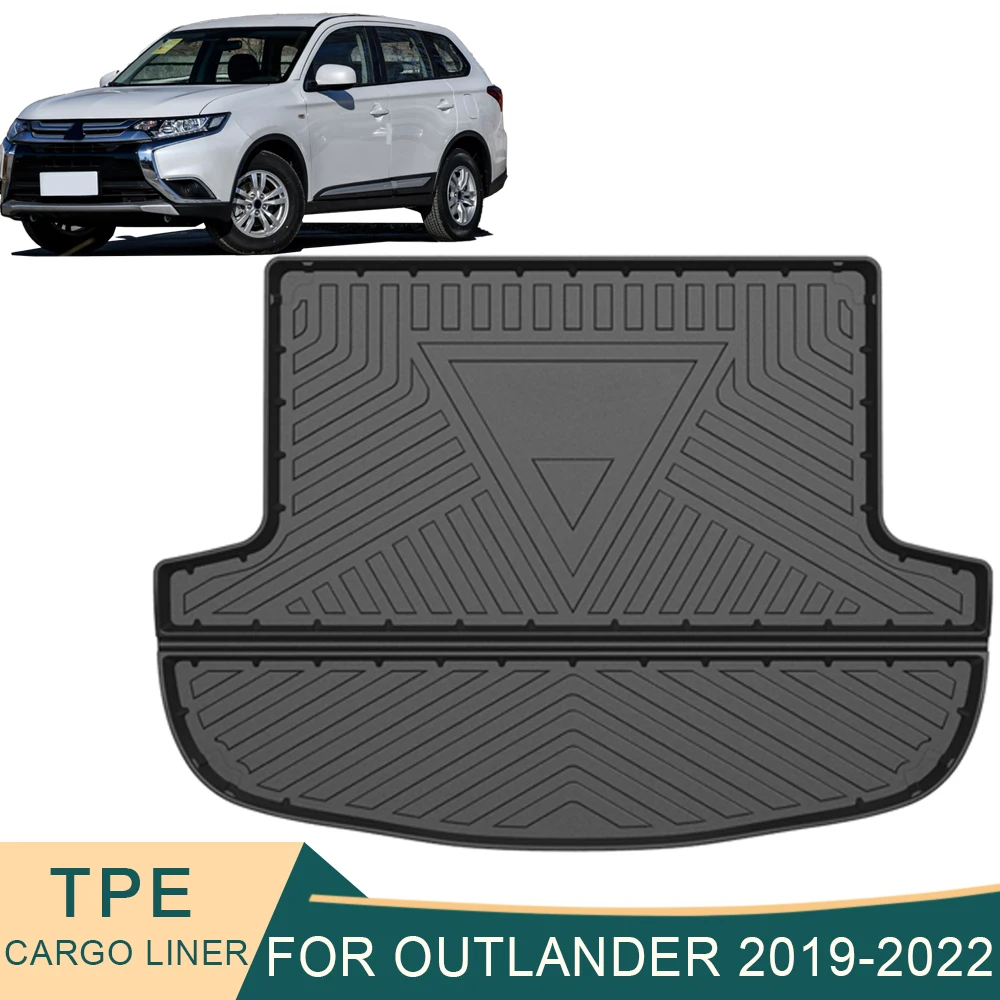 

For Mitsubishi Outlander 2019-2021 Auto Car Cargo Liner All-Weather TPE Trunk Mats Waterproof Boot Tray Trunk Carpet Accessory