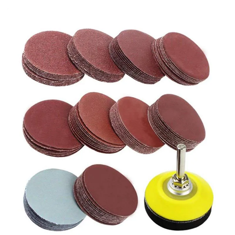 

20pcs 6/5/4/3/2 Inch Sanding Discs Round Flocking Sandpaper Self-adhesive Dry and Wet Car Polishing for Polisher Angle Grinder