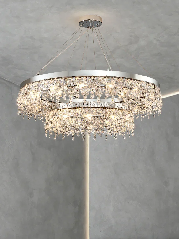 Роскошный хрустальный светильник для гостиной скандинавский светодиодный