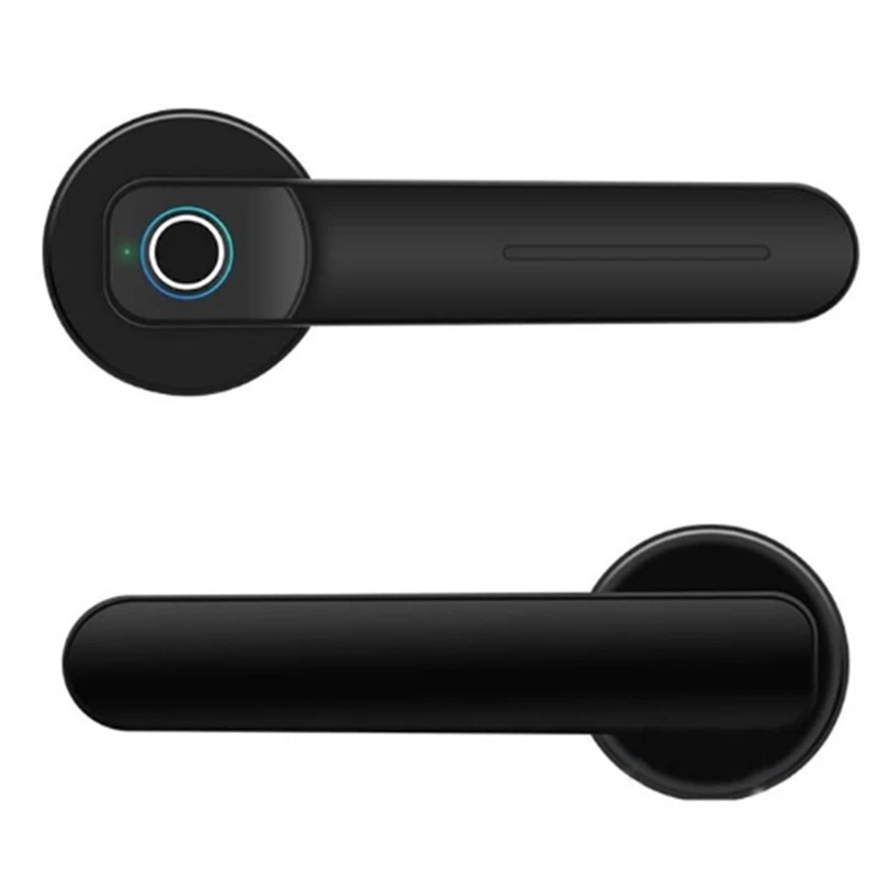 

AT35 Electronic Smart Lock Dual Mode USB Rechargeable Fingerprint Door Lock Security Biometric Handle Lock For Apartment