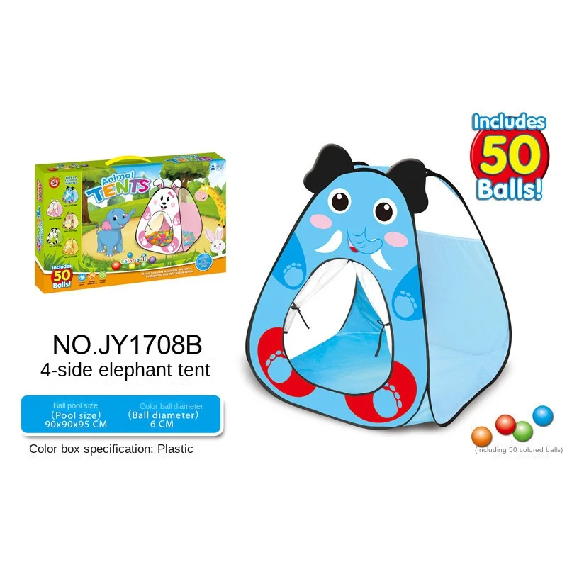 

Автоматическая выдвижная мультяшная палатка с животными, игровой домик, складная палатка, поплавок, мяч, игровой домик, океан, бассейн, пала...