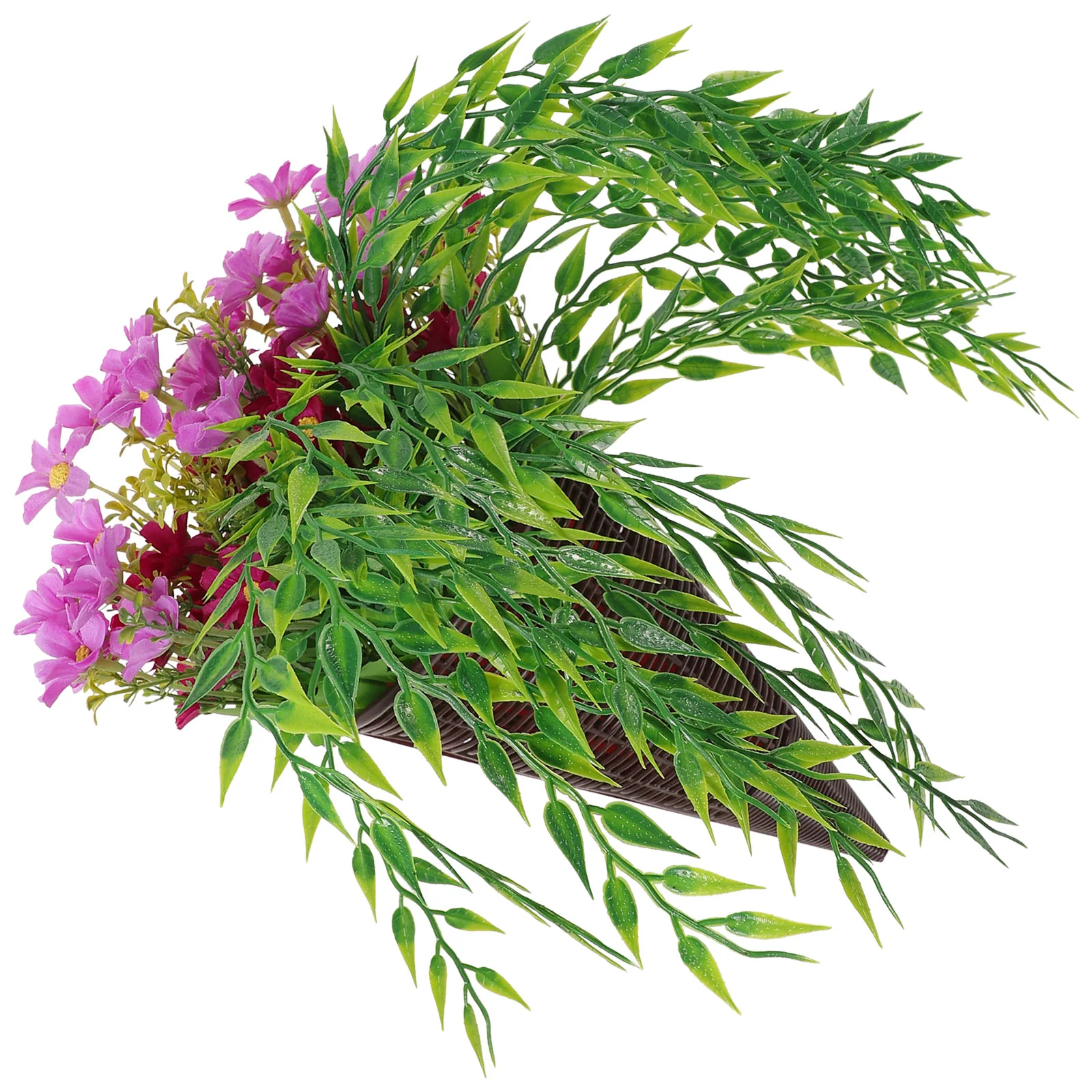 

Rose Vines Living Room Silk Flower Wall Hanging Decoration Front Door Basket Artificial Simulation