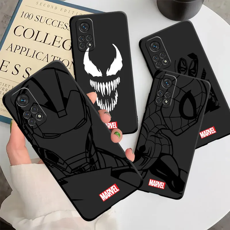

Phone Cover Case For Xiaomi Mi 12 11 12S 11X 10 11T 10T 9T Pro 12T 10S 11 Ultra Note 10 Lite Soft Coque Venom Iron Man Spiderman