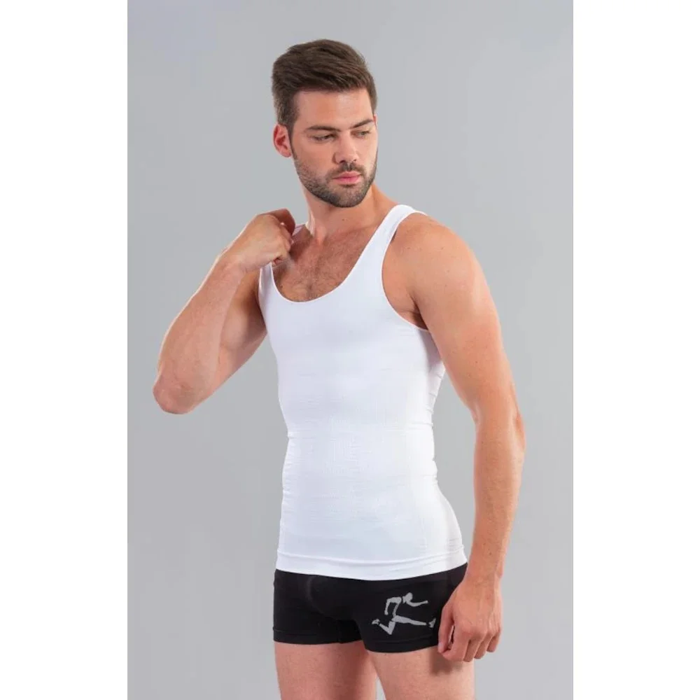 PRIZE 6200 MALE DİKİŞSİZ CORSET WHITE UNDERSHIRT