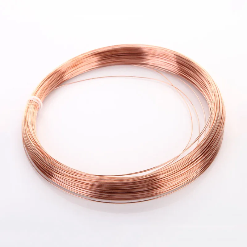 

1/2/3/5Meter Dia 0.2/0.3/0.4/0.5 /0.6/0.8 /1/1.2/1.5/1.8/2/3/4 /5mm Copper wire Red Copper wire -conductive Brass wire-Bare