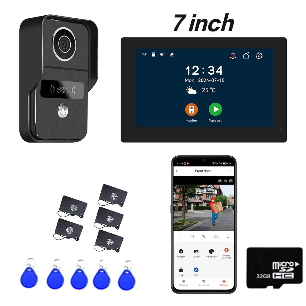 

Видеодомофон HSmart HD 10 дюймов