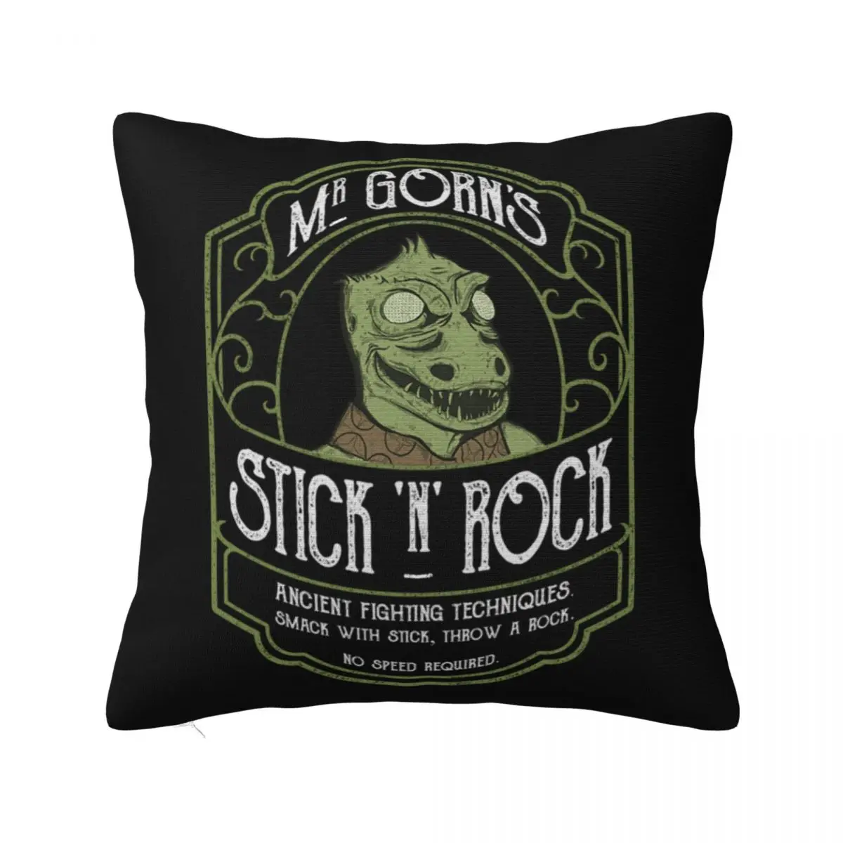 

Star Treks Mr. Gorn Fighting School Pillowcase Printed Polyester Cushion Cover Decorations Throw Pillow Case Cover Home Zippered