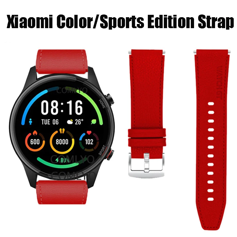 

NEW For Xiaomi Color watch strap Leather smartband sports band belt smartwatch Color sports edition wristband bracelet