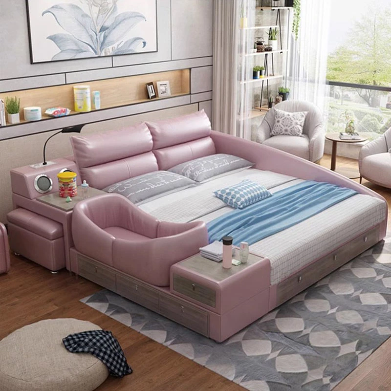 Вилла с выдвижным ящиком европейская двойная кровать дизайнерская